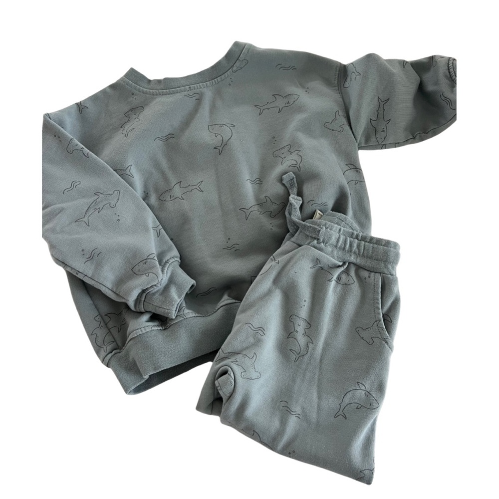 Riley + Cru | shark sweatsuit